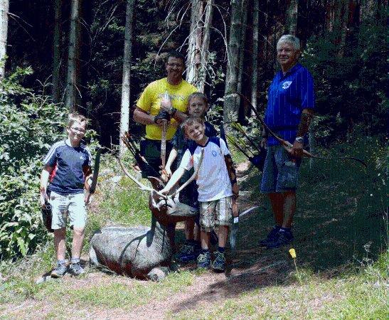 Bogenschiessen auf der Bogen Ranch Bruno